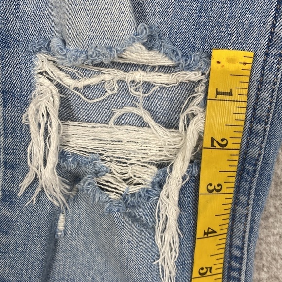 Abercrombie & Fitch ankle straight ultra high rise shredded jeans size 27 or 4 - Picture 9 of 10